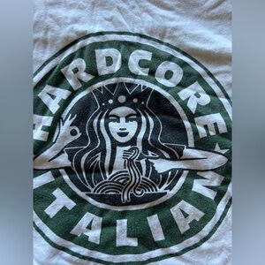Starbucks style Hardcore Italians t shirt size XL